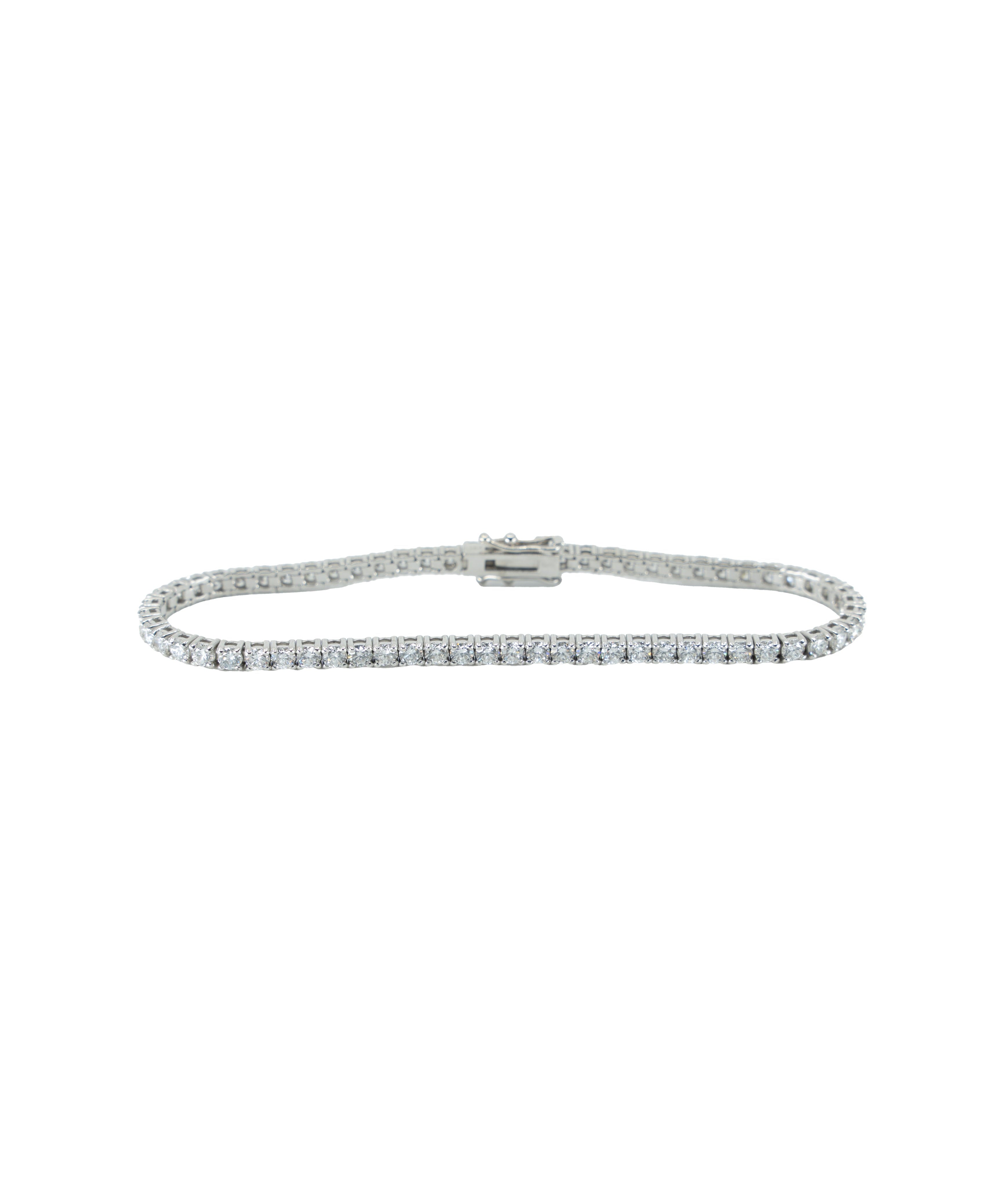 WHITE GOLD DIAMOND 8.55 CARAT TENNIS BRACELET Default Title / 14K.8.55CT.WG.TEN BRACELET