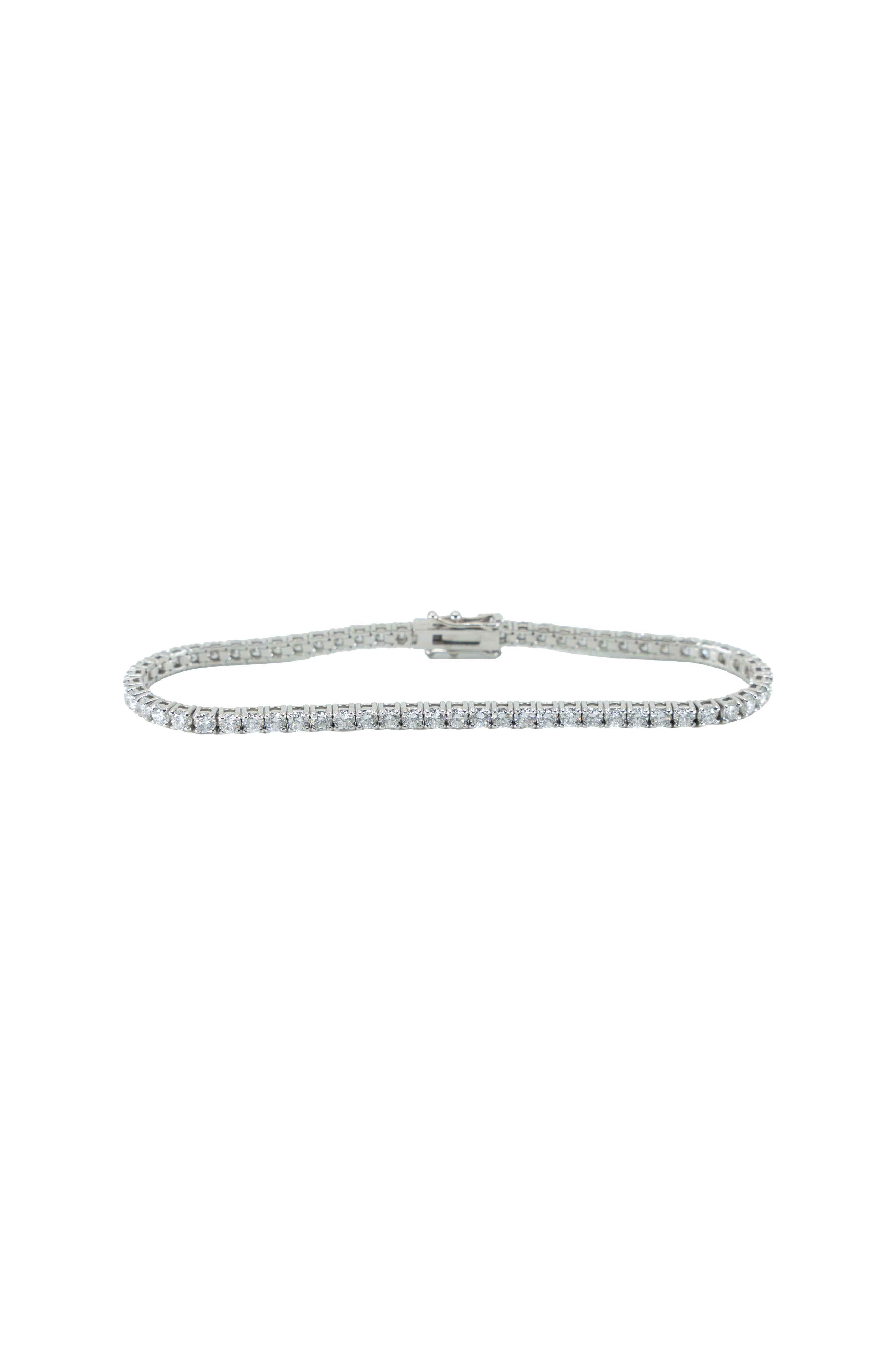 WHITE GOLD DIAMOND 8.55 CARAT TENNIS BRACELET Default Title / 14K.8.55CT.WG.TEN BRACELET